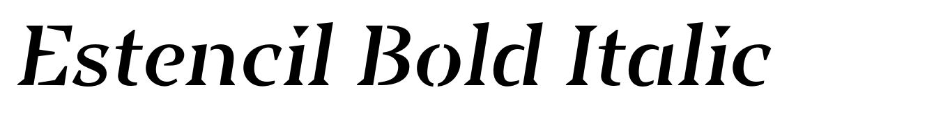 Estencil Bold Italic